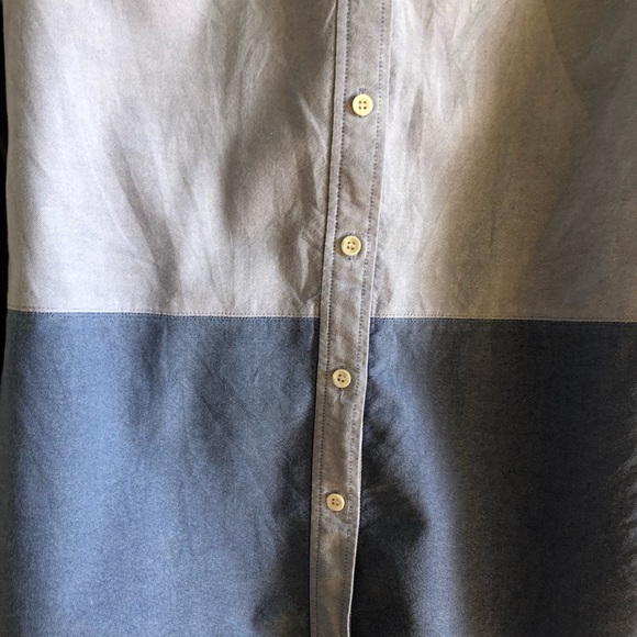 Jcrew blue colorblock boy oxford shirt - Picture 3 of 7